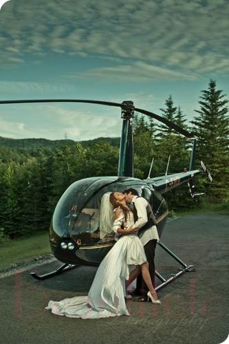 trash the dress session at Mont-tremblant